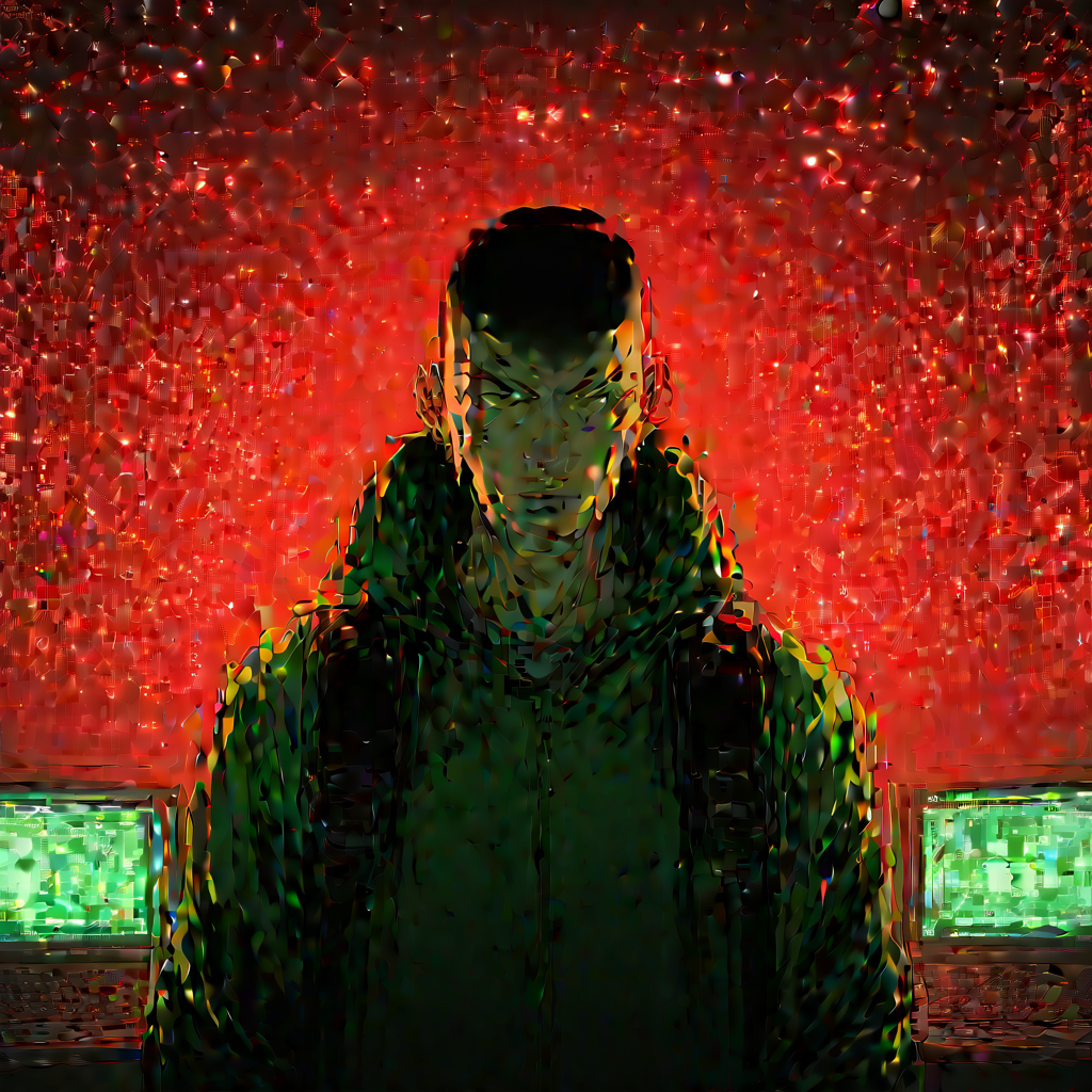 the system responds. alarms. locked doors. automated defenses. green miyagi is trapped inside the command center as the building seals itself. emergency lighting shifts to red. a recorded message plays — theodore vallance's voice, calm and prepared.